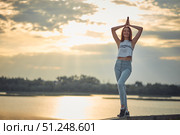 Young beautiful caucasian blonde girl listening to music with smartphone walking and dance in the city with headphones smiling - relax, youth, emancipation concept. Стоковое фото, фотограф Арзюков Вадим Николаевич / Фотобанк Лори