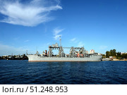 Морское спасательное судно "Коммуна" в Севастополе,старейший корабль Черноморского флота (2021 год). Редакционное фото, фотограф Free Wind / Фотобанк Лори
