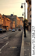 Moscow, Russia - September 18, 2024. Prechistensky Lane. Стоковое фото, фотограф Константин Никитеев / Фотобанк Лори