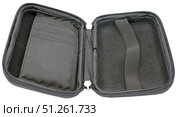 Защитный чехол для хранения жёсткого диска на белом фоне. External hard drive carrying case on white background. Стоковое фото, фотограф Татьяна Д / Фотобанк Лори