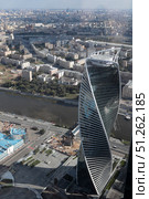 Башня "Эволюция" Москва-сити. Редакционное фото, фотограф Дмитрий Неумоин / Фотобанк Лори