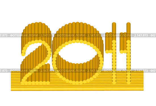 2011 на плотике. Стоковая иллюстрация, иллюстратор Анатолий Матвейчук / Фотобанк Лори
