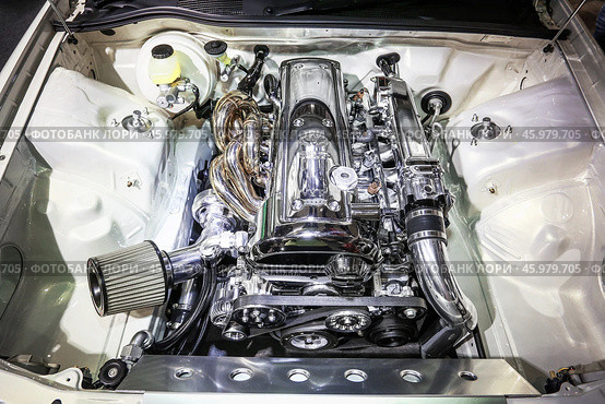 2JZ-GTE engine. Редакционное фото, фотограф Art Konovalov / Фотобанк Лори