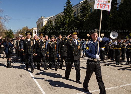 80 лет ЧВВМУ. Парад ветеранов (2017 год). Редакционное фото, фотограф Выскуб Анна / Фотобанк Лори