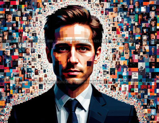 A man is the main subject of the image. Стоковое AI-изображение, AI-художник Ярославский Максим / Фотобанк Лори
