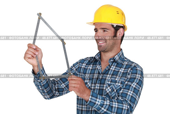 A manual worker. Стоковое фото, агентство Ingram Publishing / Фотобанк Лори