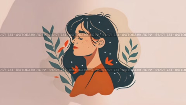 A moment of reflection illustrated with nature themes and calming colors. Стоковое AI-видео, аниматор Данила Большаков / Фотобанк Лори