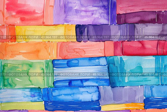 A painting featuring a myriad of different colors of paint splattered across a canvas, creating a vivid and dynamic visual display. Стоковое AI-изображение, AI-художник Данила Большаков / Фотобанк Лори