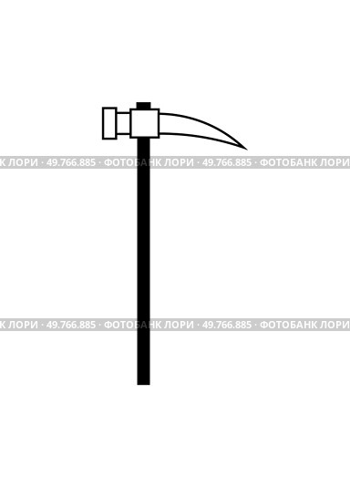 A simple mining pickaxe icon representing blockchain mining, cryptocurrency, and digital assets. Ideal for fintech, blockchain technology, and digital currency illustrations in vector format.. Mining pickaxe icon in a simple design, symbolizing blockchain mining, cryptocurrency, and digital assets. Стоковая иллюстрация, агентство Ingram Publishing / Фотобанк Лори