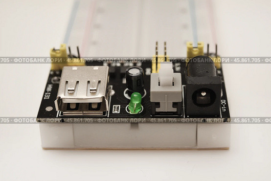 A solderless breadboard for electronics. An assembly tool for radio amateurs. Стоковое фото, фотограф Valeriy Lushchikov / Фотобанк Лори