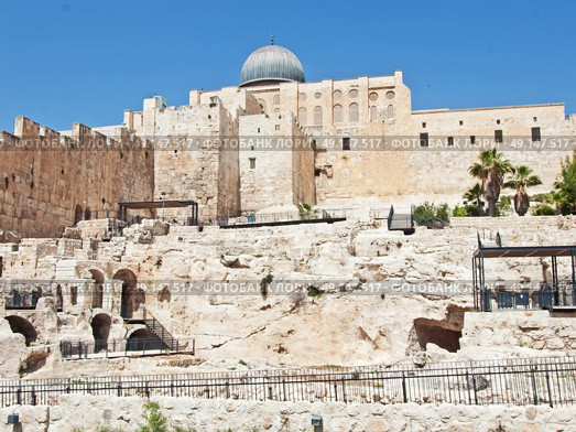 A view of Mosque Al-Aqsa in Jerusalem. Стоковое фото, агентство Ingram Publishing / Фотобанк Лори