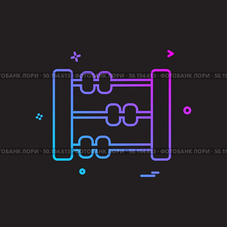 Abacus icon design vector. Стоковая иллюстрация, агентство Ingram Publishing / Фотобанк Лори