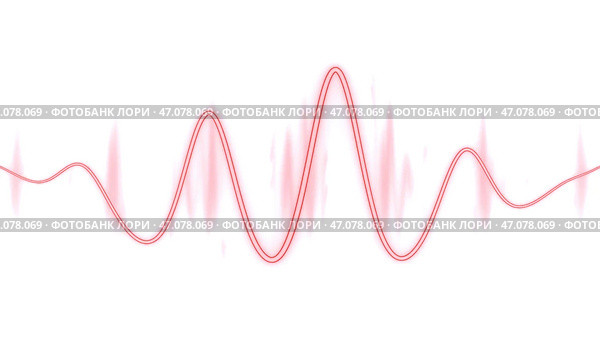 Abstract background of neon high-tech waveform. Стоковое фото, фотограф David Kashakhi / Фотобанк Лори