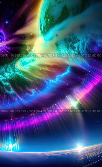Abstract background. Sublimation of energy. Стоковое AI-изображение, AI-художник Виктория Кольцова / Фотобанк Лори
