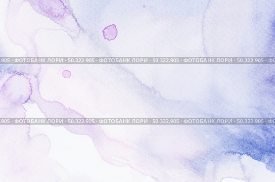 abstract blue pink watercolor backdrop. Стоковое фото, агентство Ingram Publishing / Фотобанк Лори