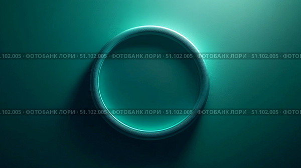 Abstract circular shape on textured green background for contemporary design projects. Стоковое AI-изображение, AI-художник Сергей Бирюков / Фотобанк Лори