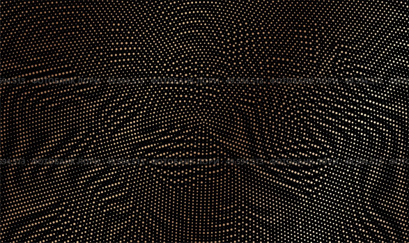 Abstract colorful halftone dots horizontal background. Black and gold trendy color. Halftone gradient gradation. Vibrant texture. 80s retro style. Dots wavy pattern. Vector illustration. Abstract colorful halftone dots horizontal vector illustration. Стоковая иллюстрация, агентство Ingram Publishing / Фотобанк Лори