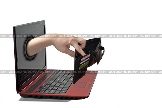 Abstract composition of online credit. Стоковое фото, фотограф Роман Клевцов / Фотобанк Лори