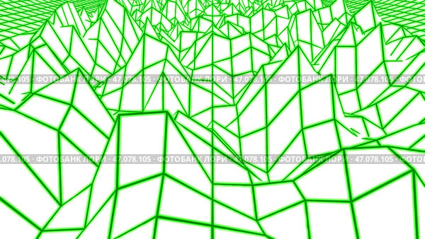 Abstract flying 3d structure looking like mountains. Стоковое фото, фотограф David Kashakhi / Фотобанк Лори
