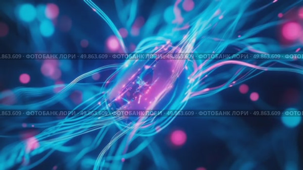 Abstract Glowing Network. Стоковое AI-видео, аниматор Данила Большаков / Фотобанк Лори