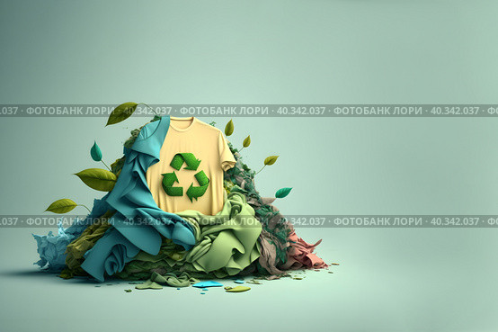 Abstract illustration of overproduction and overabundance of things. Стоковое AI-изображение, AI-художник Мария Фадеева / Фотобанк Лори