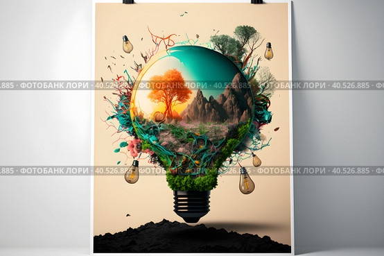 Abstract illustration of overproduction and overabundance of things. Стоковое AI-изображение, AI-художник Мария Фадеева / Фотобанк Лори