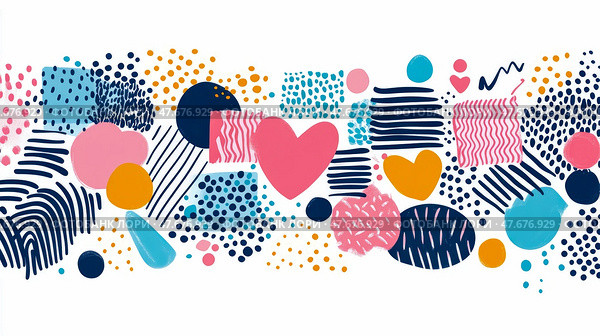 Abstract painting with heart and stroke for holiday card design. Стоковое AI-изображение, AI-художник Данила Большаков / Фотобанк Лори
