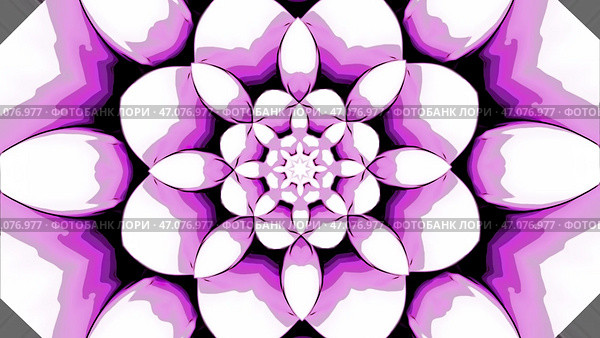 Abstract spinning flower with colorful petals. Стоковая иллюстрация, иллюстратор David Kashakhi / Фотобанк Лори