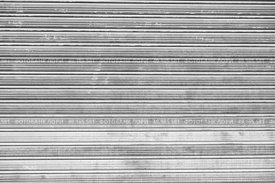 abstract texture of a dirty aluminium shutter like industrial  background. Стоковое фото, агентство Ingram Publishing / Фотобанк Лори