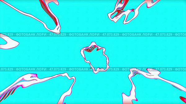 Abstract wavy background, continuous fluctuation of stripes. Стоковая иллюстрация, иллюстратор David Kashakhi / Фотобанк Лори