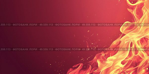 Абстрактное пламя на красном фоне. Стоковое AI-изображение, AI-художник Александр Жуков / Фотобанк Лори