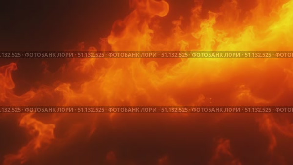 Абстрактное пламя в ярких оранжево-красных тонах / Abstract fiery flames in vibrant orange and red hues. Стоковое AI-видео, аниматор DeFusum / Фотобанк Лори