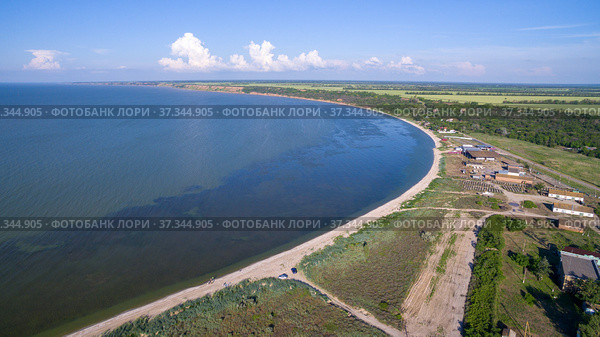 Aerial view of the Chumbur foreland. Russia. Стоковое фото, фотограф Арестов Андрей Павлович / Фотобанк Лори