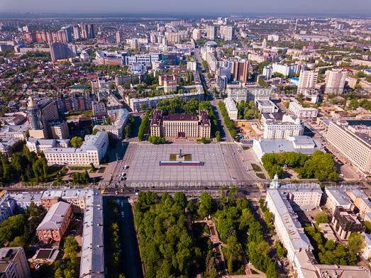 Aerial view of Voronezh (2019 год). Стоковое фото, фотограф Яков Филимонов / Фотобанк Лори