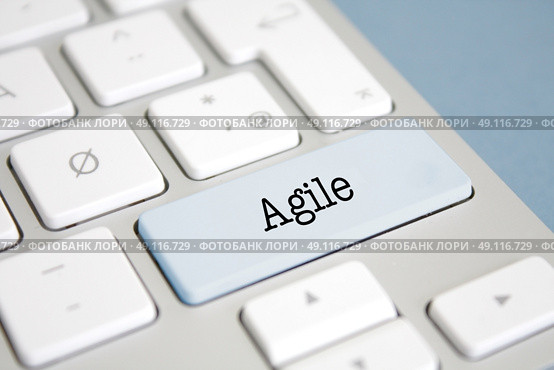 Agile written on a keyboard. Стоковое фото, агентство Ingram Publishing / Фотобанк Лори