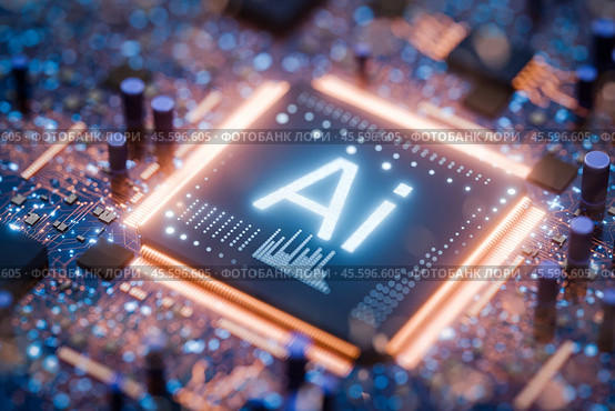 Ai. Application of artificial intelligence in medicine, programming. Artificial intelligence for writing a book. Artificial intelligence drives a car. Use of artificial intelligence. 3D render. Стоковая иллюстрация, иллюстратор Alexander / Фотобанк Лори