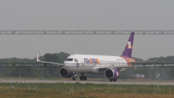 Air Cairo Egyptian charter airline. Редакционное видео, видеограф Игорь Жоров / Фотобанк Лори