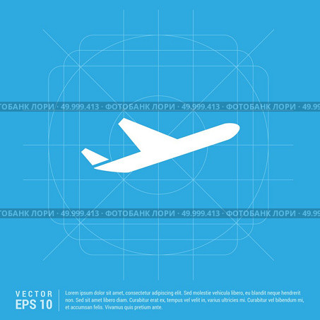 Airplane icon. Стоковая иллюстрация, агентство Ingram Publishing / Фотобанк Лори