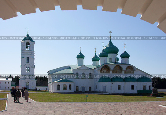Александро-Свирский монастырь, Преображенская часть (2009 год). Стоковое фото, фотограф Владимир Трифонов / Фотобанк Лори