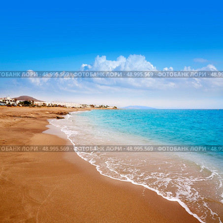 Almeria Mojacar beach in Mediterranean sea of Spain. Стоковое фото, агентство Ingram Publishing / Фотобанк Лори