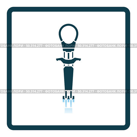 Alpinist Camalot Icon. Square Shadow Reflection Design. Vector Illustration. Стоковая иллюстрация, агентство Ingram Publishing / Фотобанк Лори