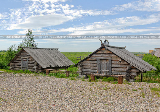 Амбары. Музей "Щурово Городище". Город Суздаль (2015 год). Редакционное фото, фотограф Макаров Алексей / Фотобанк Лори
