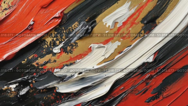 An artist skillfully blends vibrant colors and bold textures on canvas, showcasing the creative process in a lively studio environment. Стоковое AI-видео, аниматор Данила Большаков / Фотобанк Лори
