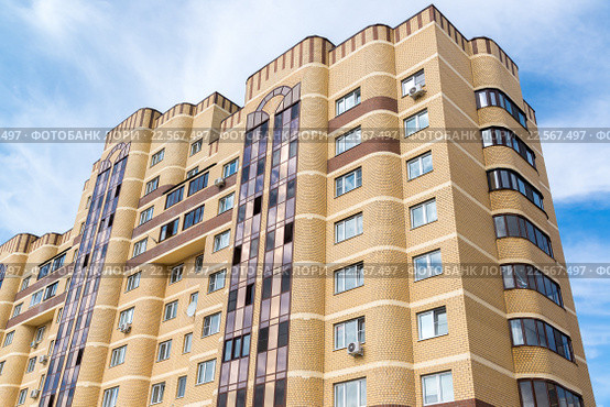 Andreevka, Russia - April 11.2016. residential complex Uyutniy. Редакционное фото, фотограф Володина Ольга / Фотобанк Лори