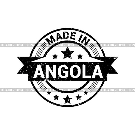 Angola stamp design vector. Стоковая иллюстрация, агентство Ingram Publishing / Фотобанк Лори