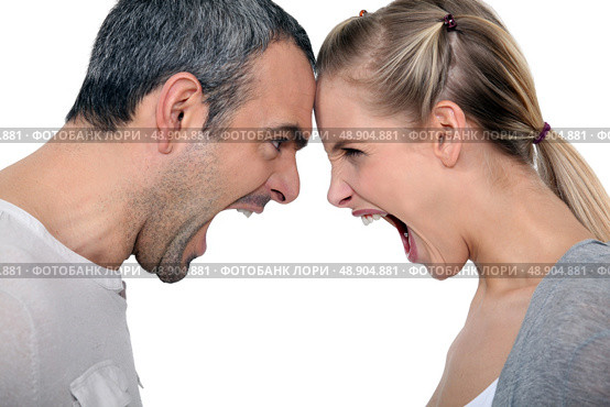 angry couple. Стоковое фото, агентство Ingram Publishing / Фотобанк Лори