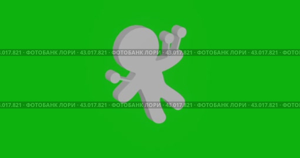 Анимация вращения белой куклы Вуду с тенью. Простое и сложное вращение. Плавная закольцованная анимация в формате 4k на зеленом фоне в цветовой гамме. Стоковая анимация, аниматор Карпенко Алексей / Фотобанк Лори