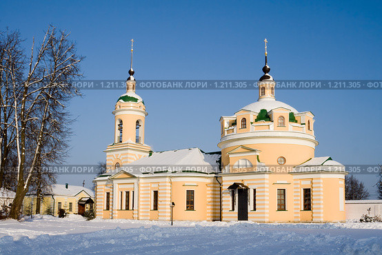 Аносин Борисоглебский монастырь, Троицкий собор. Московская область (2009 год). Стоковое фото, фотограф Солодовникова Елена / Фотобанк Лори