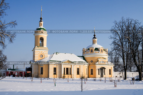 Аносин Борисоглебский монастырь, Троицкий собор. Московская область (2009 год). Стоковое фото, фотограф Солодовникова Елена / Фотобанк Лори