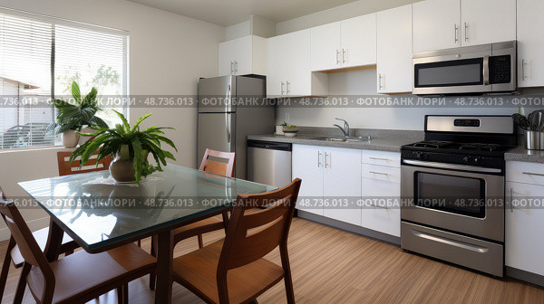 apartment rental housing ai generated. Стоковое AI-изображение, AI-художник Vectorwin / Фотобанк Лори